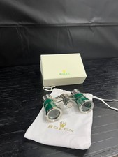 Rolex Green Opera Glasses Binoculars with Box  Pouch   Rare Collectible Accesso