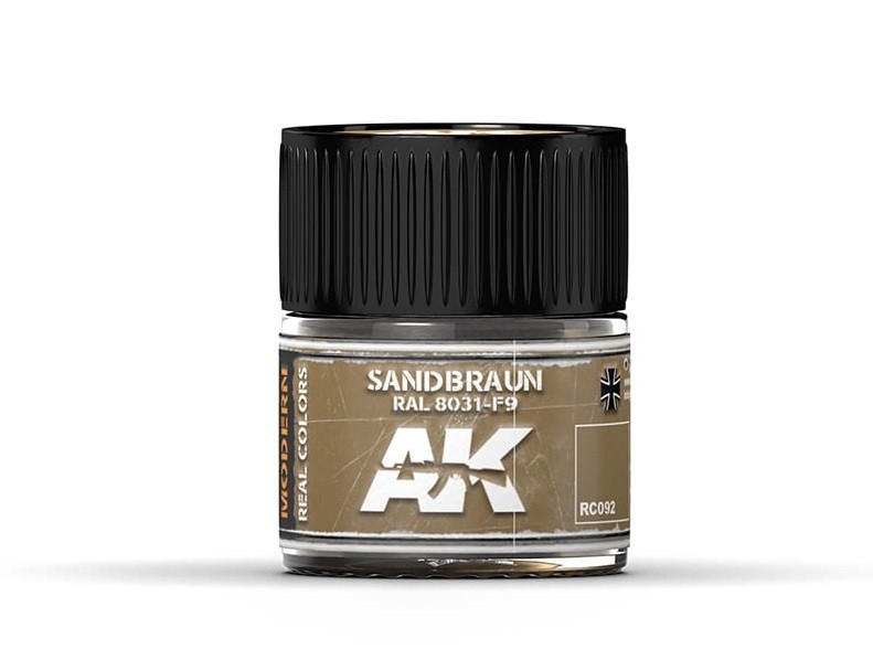 Акриловая краска для хобби AK Interactive AFV RC092 Sandbraun 10 мл США продавец 1990₽