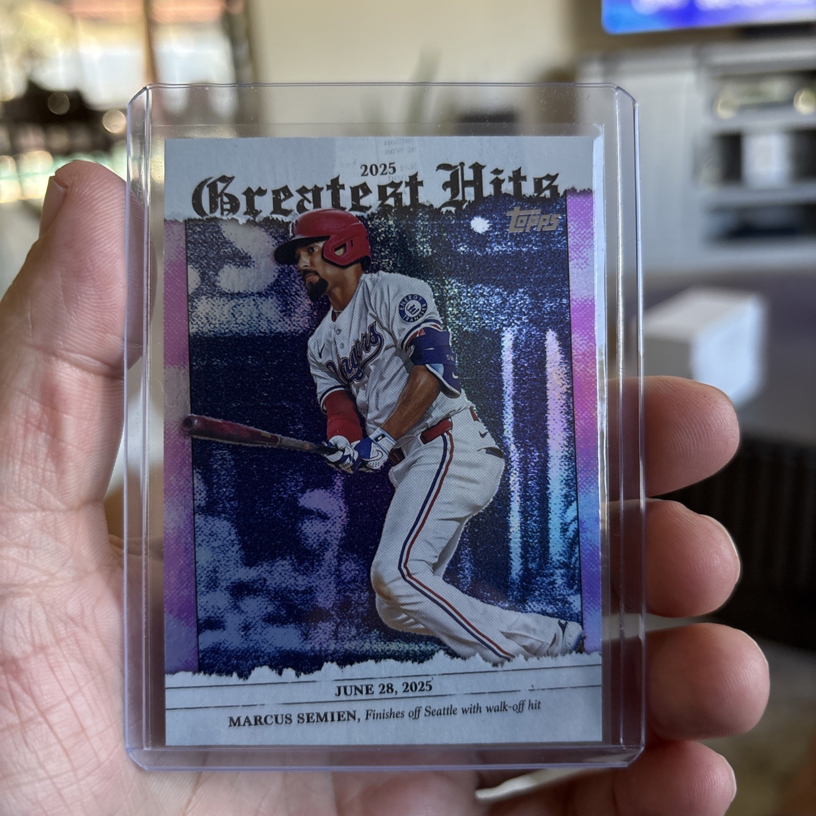 MARCUS SEMIEN 2026 TOPPS SERIES 1 PINK PARALLEL FOIL GREATEST HITS CARD