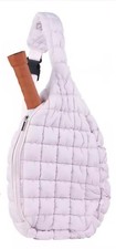 Pickle O'Joe Quilted Sling Pickleball Racket Bag Dusty Pink New