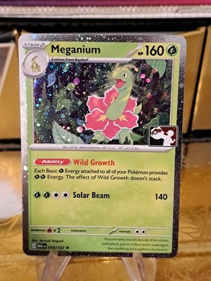 Meganium 010/132 Holo Pokemon Prize Pack Series 9 Promo Pokemon Card NM/LP MEG