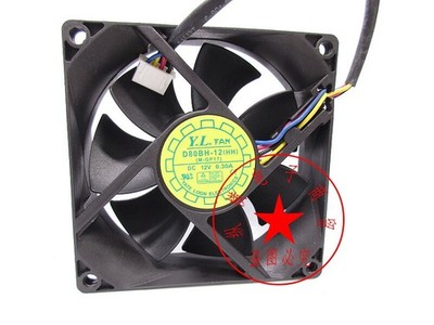 1PC YATE LOON D80BH-12 (HH) 8025 UPS uninterruptible power supply cooling fan  &