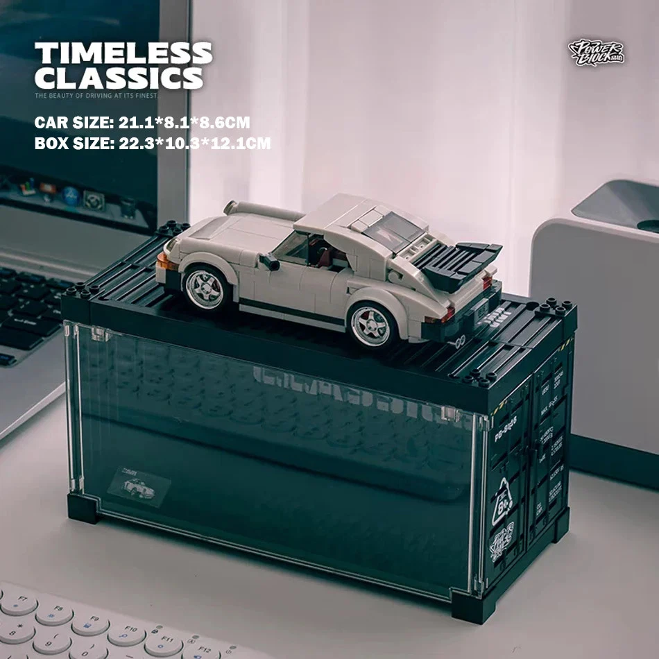 NVTS SOLUTIONS MOC 343PCS Turbo Sportauto – Bausteine Modell mit Display Box für Kinder & Erwac