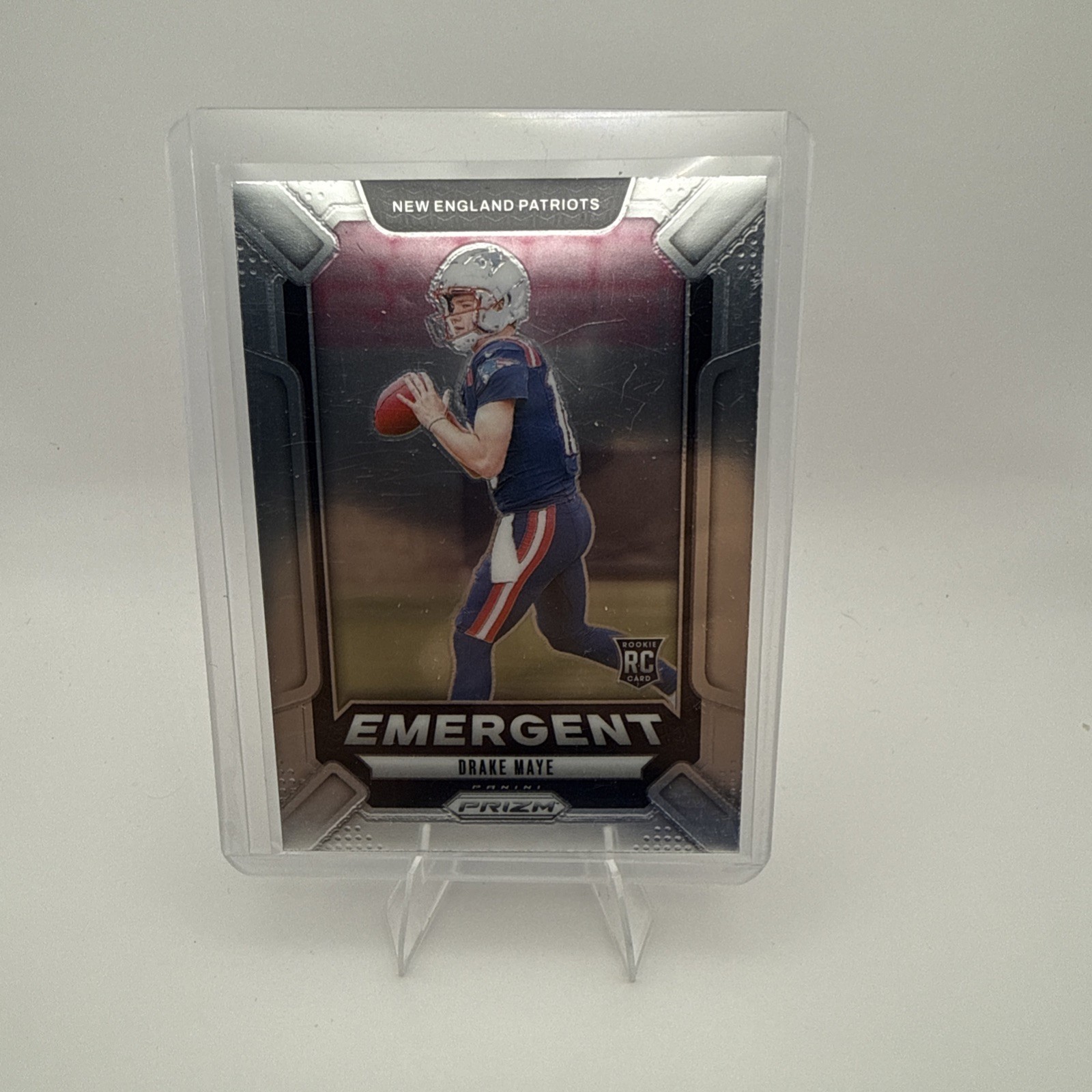 Drake Maye (RC) Emergent Silver Prizm #4 2024 Panini Prizm