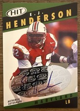 2003 SAGE Hit - Autographs E.J. Henderson #A42 Emerald (AU, RC)