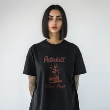 Peterbilt T-Shirt – Class Pays Semi Truck Graphic Tee A298