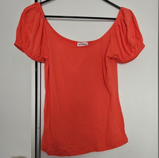 DARJEELING Damen T-Shirt Basic rot Rundhals K...