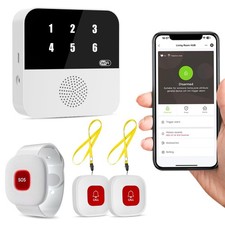 WiFi Caregiver Pager Smart Call System-Display Caller ID  App Alerts, No Fees