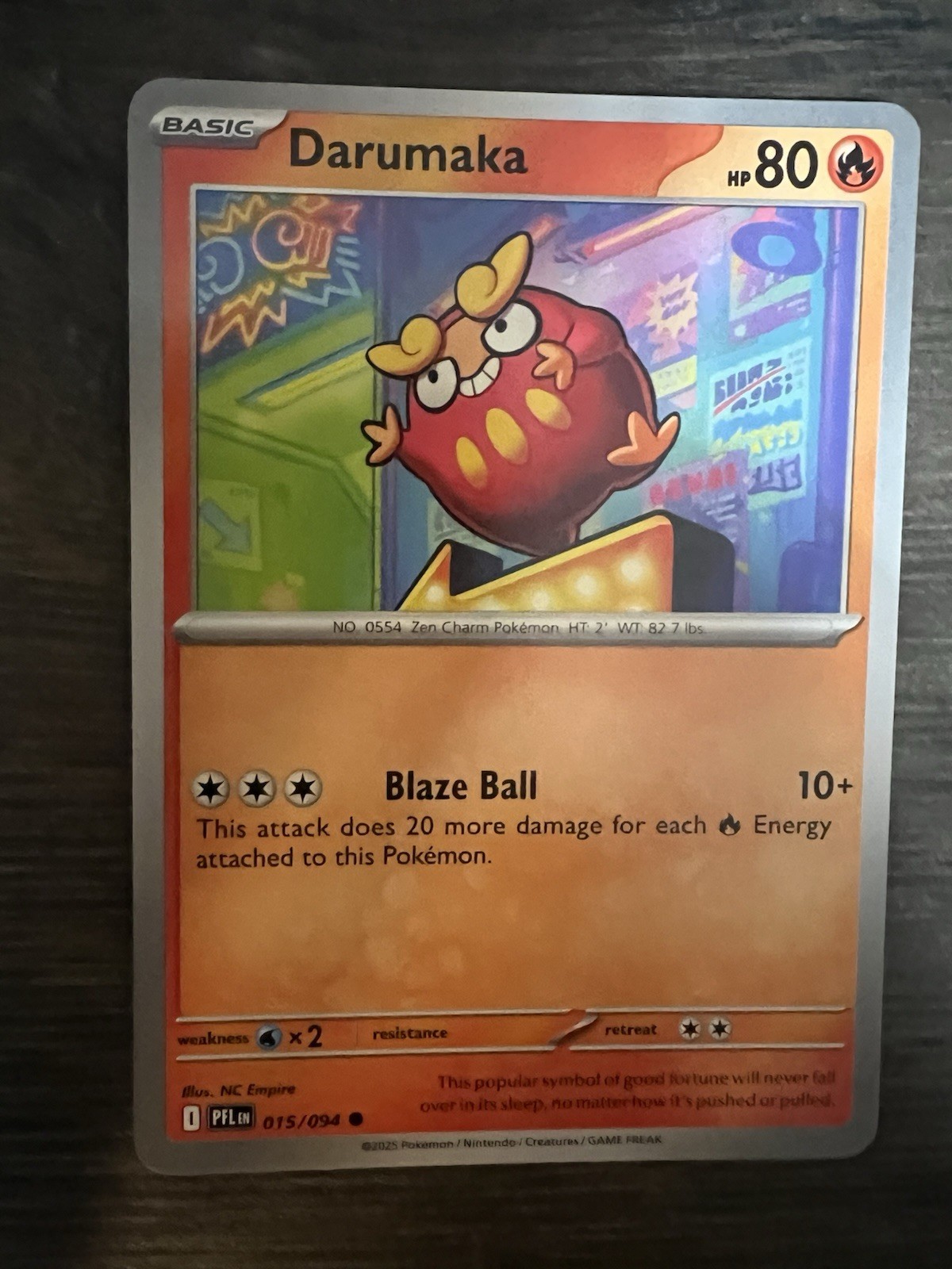 Pokemon TCG Pokémon Darumaka Phantasmal Flames 15/94 Nm