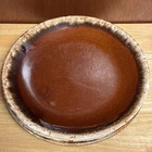 Hull Pottery Brown Drip MCM Oven Proof Dinner Plates 10.5" USA Vintage Set of 3