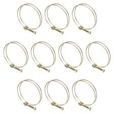 10Pcs 82-87mm Adjustable Double Wire Hose Clamp for Pump Hose