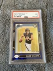 2024 Panini Donruss Optic Rated Rookie Caleb Williams Blue Hyper Prizm PSA 9
