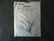 Aristoc Harmony Point FULLY FASHIONED FF Nylon Stockings 9.5 L Tan VGC Ref 53