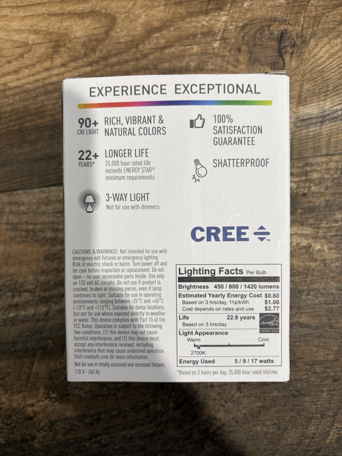 Cree 3-Way Replacement Soft White 2700K FREE SHIPPING!!!!