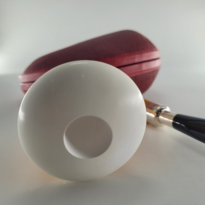 Smooth hand carved REPLACEMENT block meerschaum bowl for all Calabash Pipes