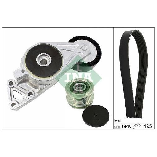 Keilrippenriemensatz FüR Seat Alhambra 7V 1.8 2.0 96 Bis 10 INA 045903023C AUQ-image