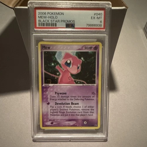 Pokémon Mew Holo Black Star Promo 040 Basic 50 HP PSA 8 2006