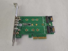 StarTech PEXM2SAT32N1 M.2 SSD Adapter - 3 Port - 1 x PCIe NVMe M.2 - 2 x SATA