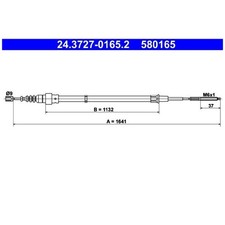 2x Handbremsseil hinten für Seat Cordoba 6K1 6K5 Ibiza 2 | 23860937