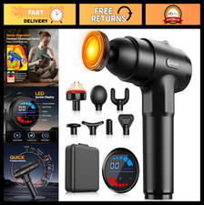 Deep Tissue Massage Gun with Heat - Handheld Percussion Massager for Pain Relief