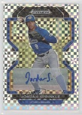 2022 Panini Prizm Draft Picks Power Plaid 14/17 Jordan Sprinkle Auto 03bh