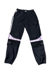 Adidas Men's Originals TS Trefoil Fleece Sweat Pants ED7177.  Black/Purple. Sz S
