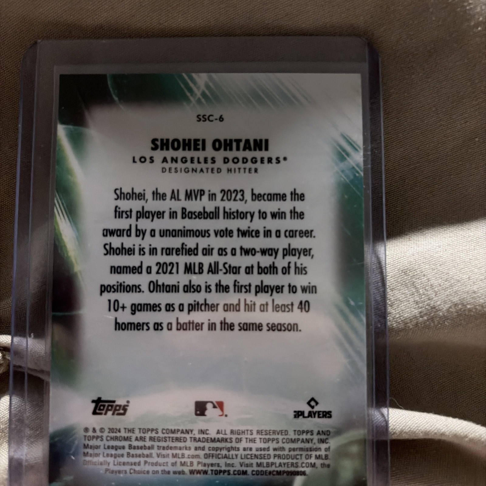 2024 Topps Chrome Update Shohei Ohtani Stratospheric Stars #SSC-6