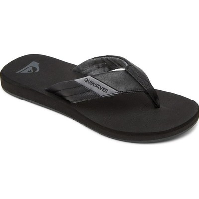 Quiksilver Men Carver Tropics II Pool Beach Flip Flop Sandals Size US 8 Black