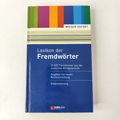 Lexikon der Fremdwörter Wissen Sofort Tandem Verlag Deutsche Sprache | SEHR GUT