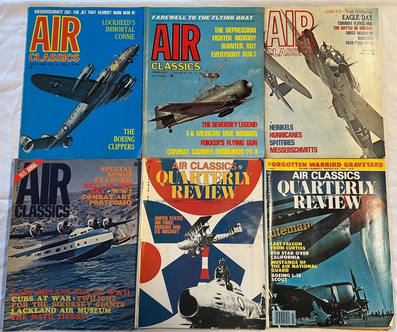 Air Classics Magazine Lot of 17 - 1969 - 1987