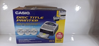 Casio Disc Titel Drucker mit QWERTZ Tastatur (CW-75)