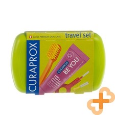 CURAPROX Travel Set Verde Cepillo de Dientes Pasta Cepillo Interdental Mint