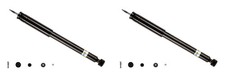2x Bilstein B4 Rear Shocks Absorbers For Mercedes C-CLASS W203 00- C270CDI STD 2