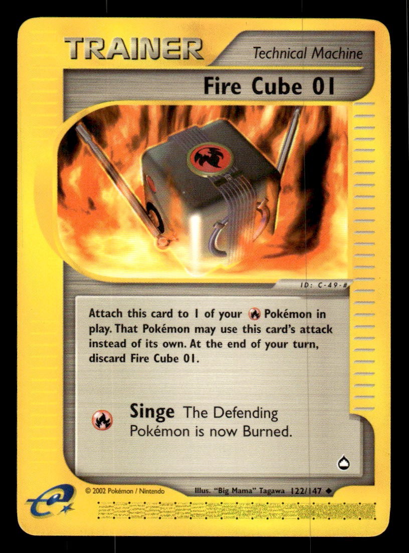 Pokemon TCG Aquapolis #122/147 Fire Cube 01
