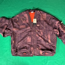 Nike Women  s Naomi Osaka Jacquard Oversized Button Jacket Size Medium