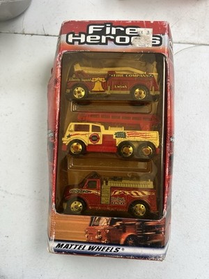 FIRE HEROS Squad**FIRE COMPANY*** USA FIRE Dept. MATTEL WHEELS