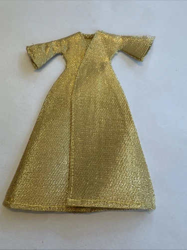 VETEMENTS Pippa Bambola Topper Alba Momenti Dorati Oro Metallizzato Cappotto Lungo