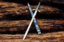 Zelda Master Sword con Vaina Fantasía Caballero Espada Coleccionable Juegos con disfraces Utilería Regalo