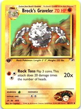 #040/132 Brock's Graveler Gym Heroes Uncommon First Edition