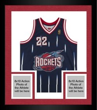 FRMD Clyde Drexler Rockets Signed 1995-96 Mitchell & Ness Jersey w/Clutch Insc
