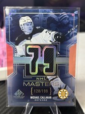 Upper Deck SP Game Used NHL Masters Michael Callahan Jersey #NM-64 Bruins /199
