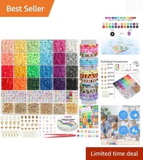 Teen Girl's 6000 PCS Clay Beads Jewelry Kit - Fun Friendship Crafts Made Easy