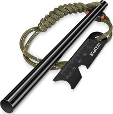 Ferro Rod Fire Starter, 6 Inch X 3/8 Inch Fire Starter Survival Tool, Flint and