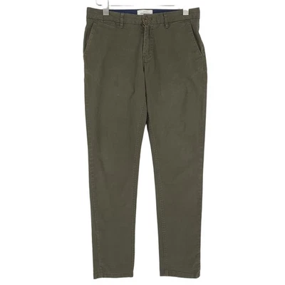 Scotch & Soda Herren Chino Slim Stretch Stuart Yv1 Vert Taille 29 L30 - Photo 1/4