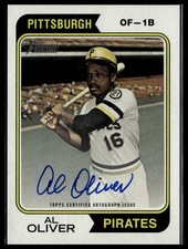 2023 Topps Heritage #74RO-AO Al Oliver Real One Autographs
