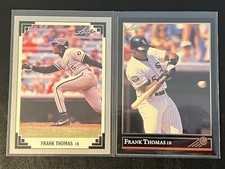 (2) FRANK THOMAS 1991-92 Leaf Base & Gold Leaf Stars Chicago White Sox HOF