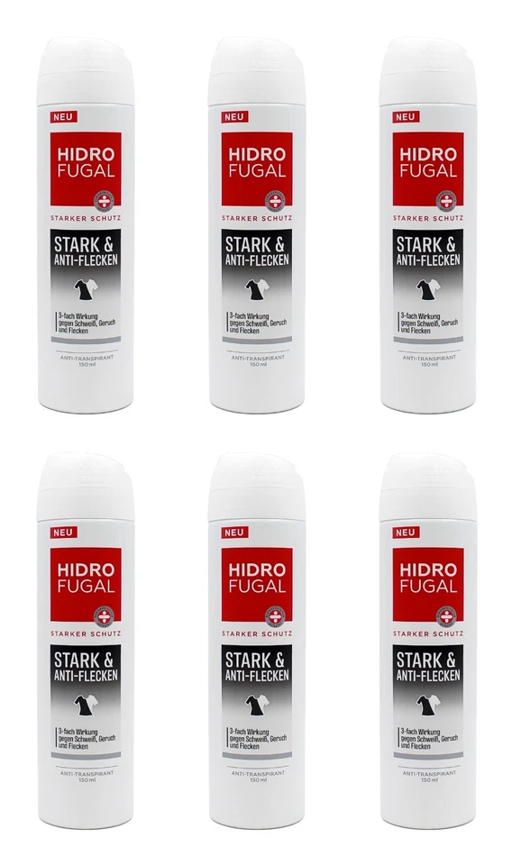 HidroFugal Stark & Anti-Flecken Anti-Transpirant Deo Spray , 6x150ml EA860682