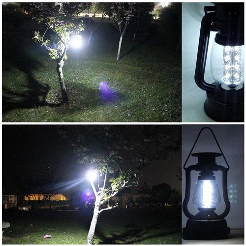 LED Solarleuchte Camping Lampe USB Aufladbar Laterne Akku Zelt Licht Outdoor NEU - Bild 6 von 9