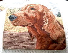 IRISH SETTER NEEDLEPOINT PILLOW COVER 14"X14" Union Trading