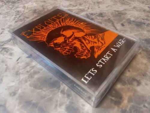 "Let's Start a War" THE EXPLOITED Cassette Tape Future Earth Combat Records 1983